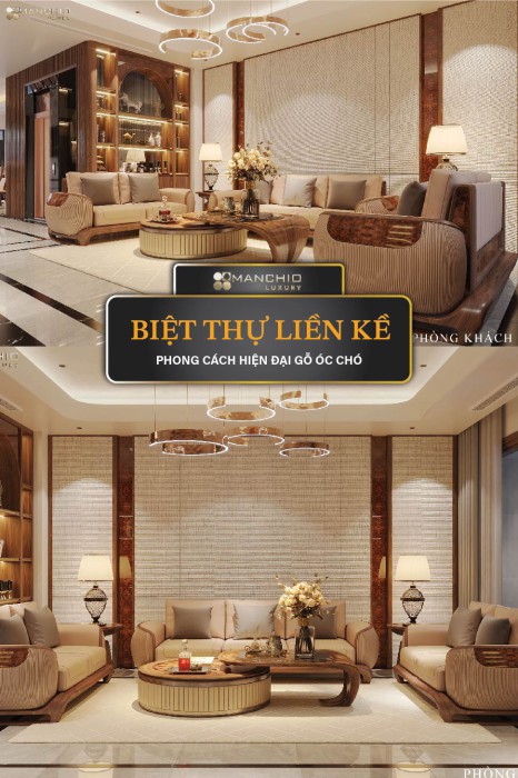 BIỆT THỰ HIỆN ĐẠI GỖ ÓC CHÓ TẠI XUÂN PHƯƠNG
