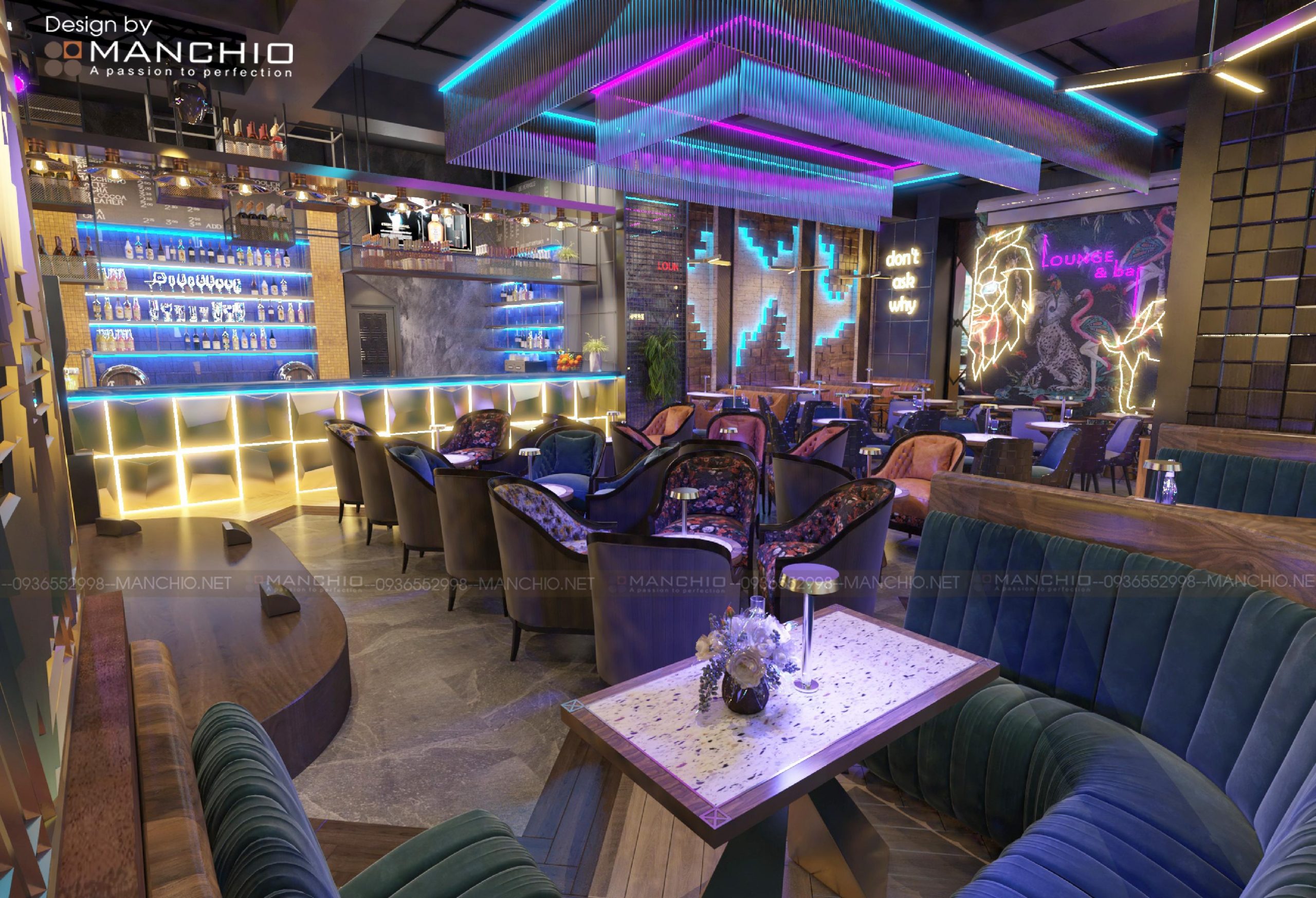 Nhà Thầu Manchio Thiết Kế Thi Công Bar-Club-Karaoke Trọn Gói, Chuyên Nghiệp