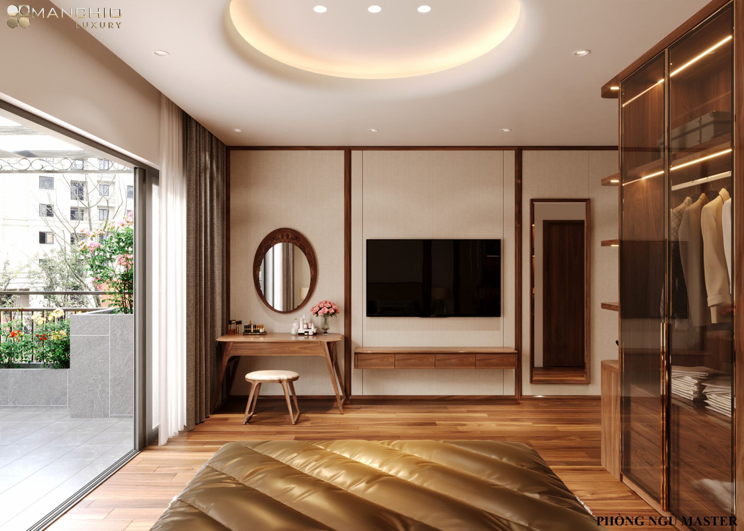 Biệt Thự Hiện Đại Gỗ Óc Chó Tại Xuân Phương 12