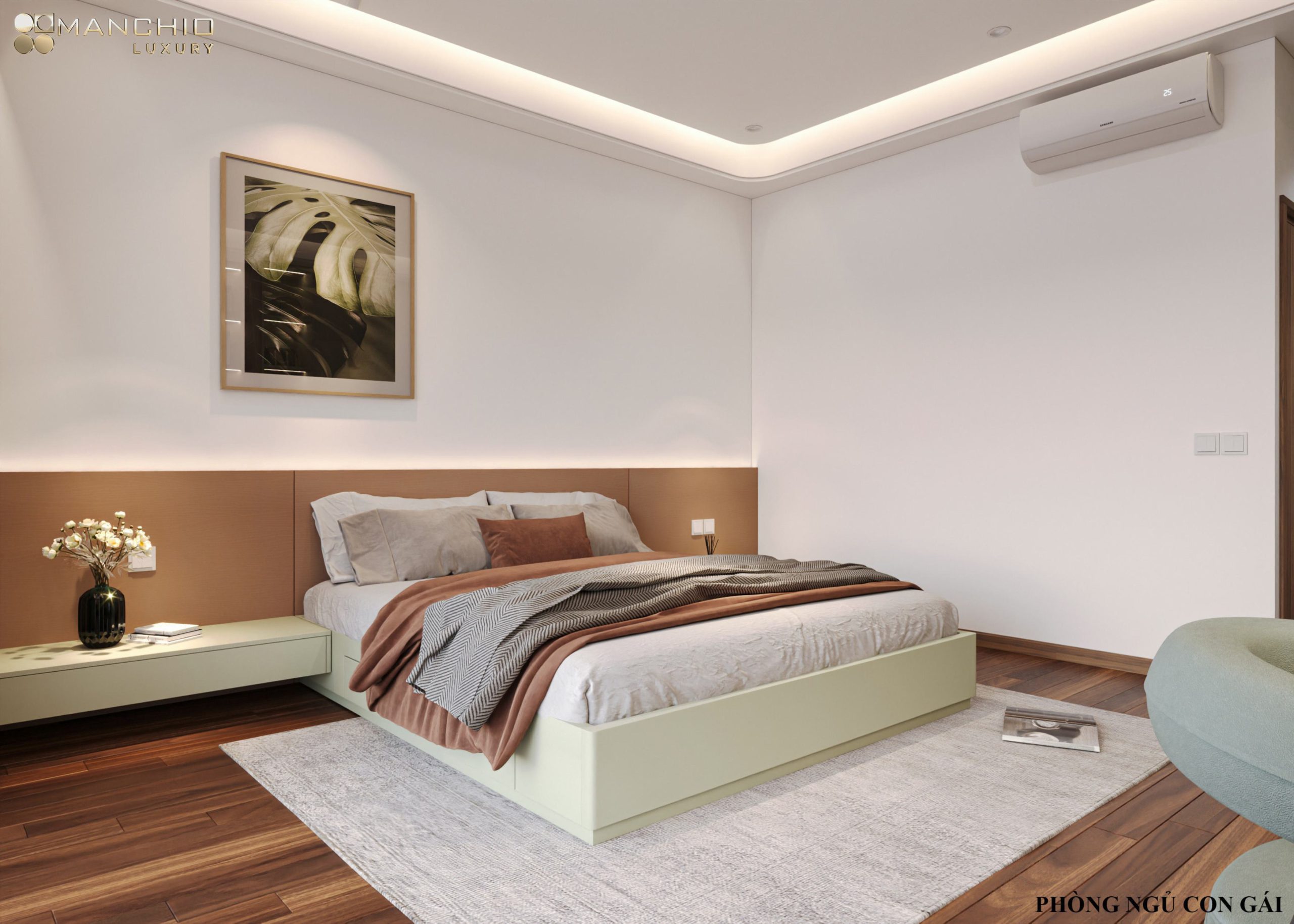 Biệt Thự Hiện Đại Gỗ Óc Chó Tại Xuân Phương 18