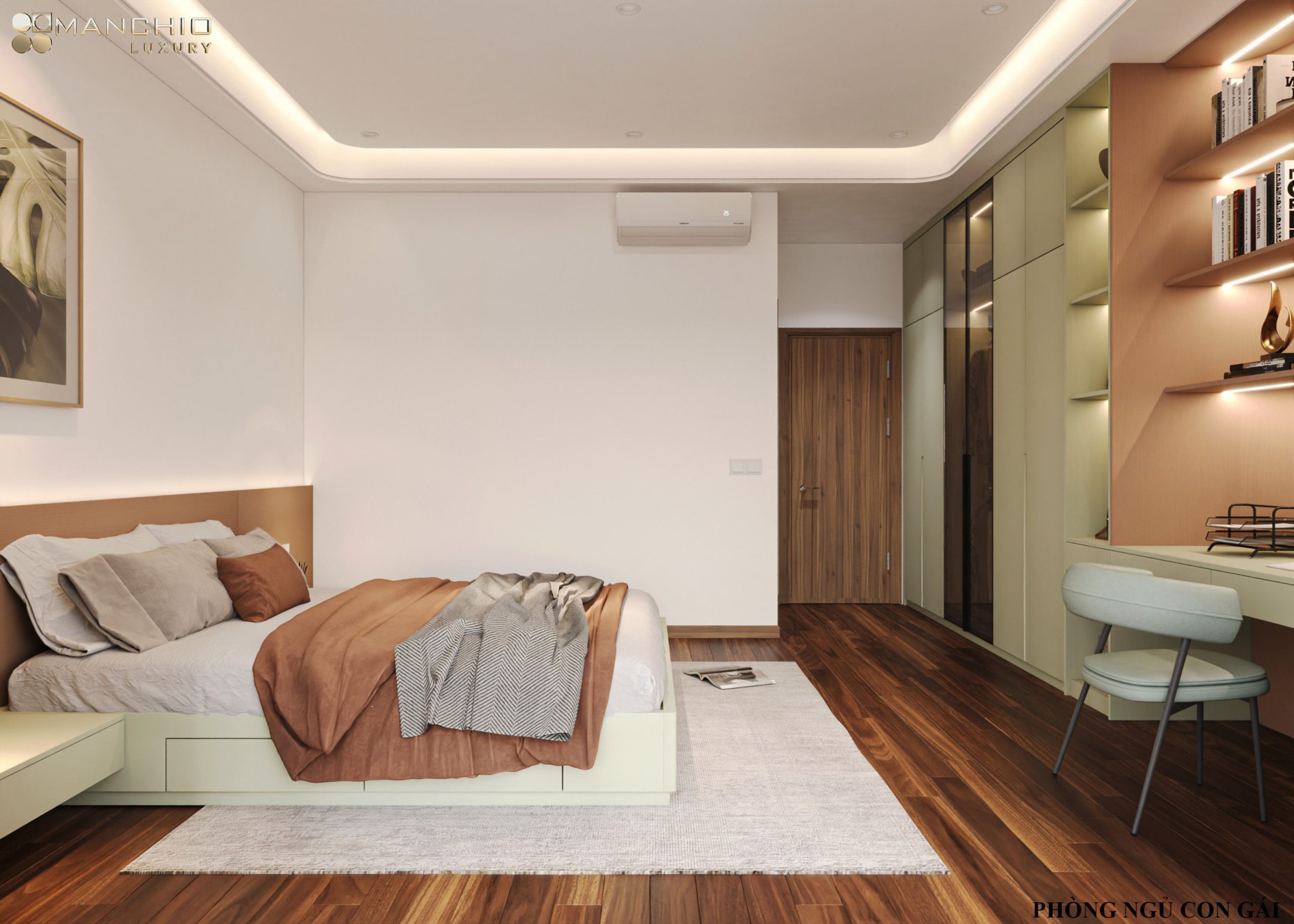 Biệt Thự Hiện Đại Gỗ Óc Chó Tại Xuân Phương 19