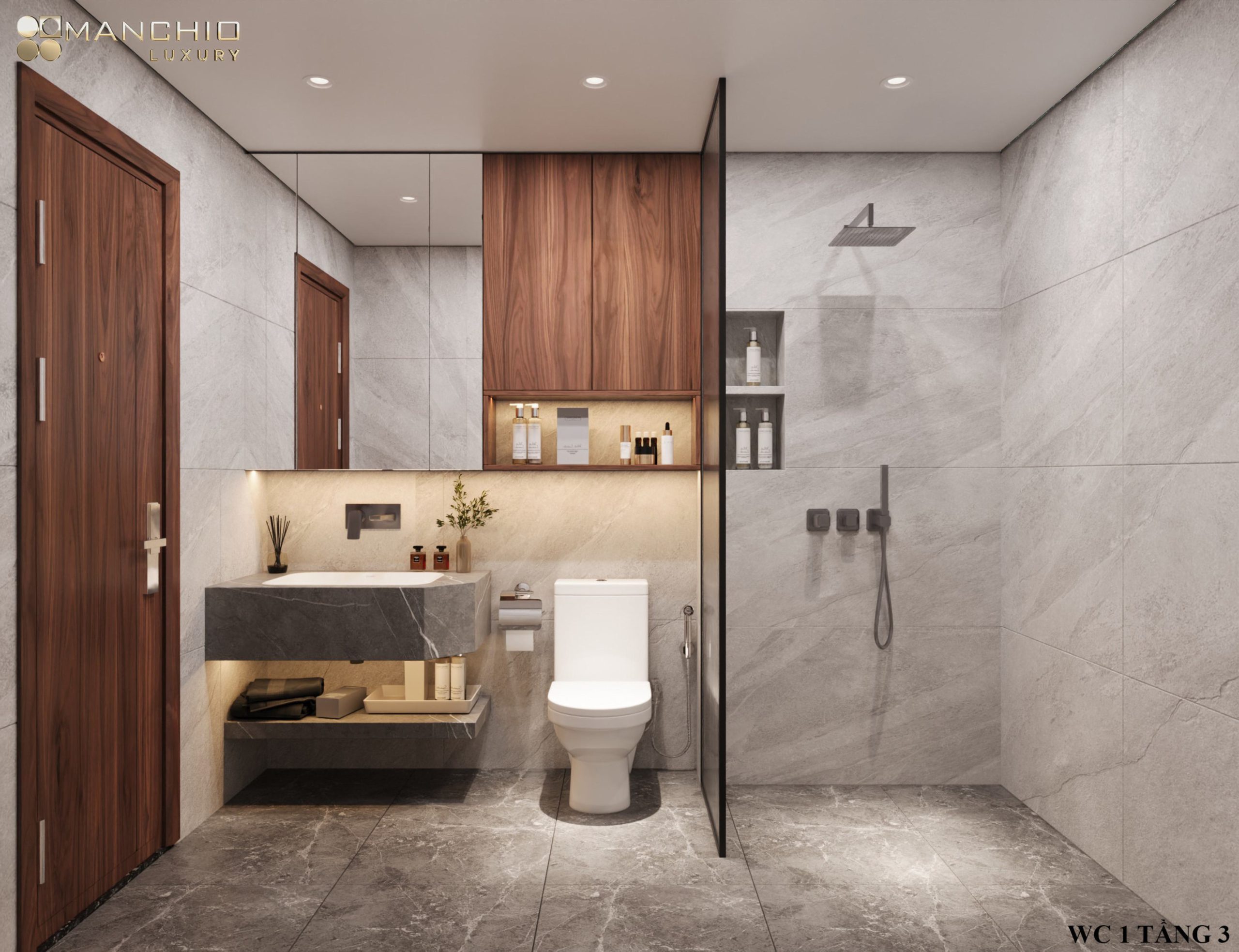 Biệt Thự Hiện Đại Gỗ Óc Chó Tại Xuân Phương 21