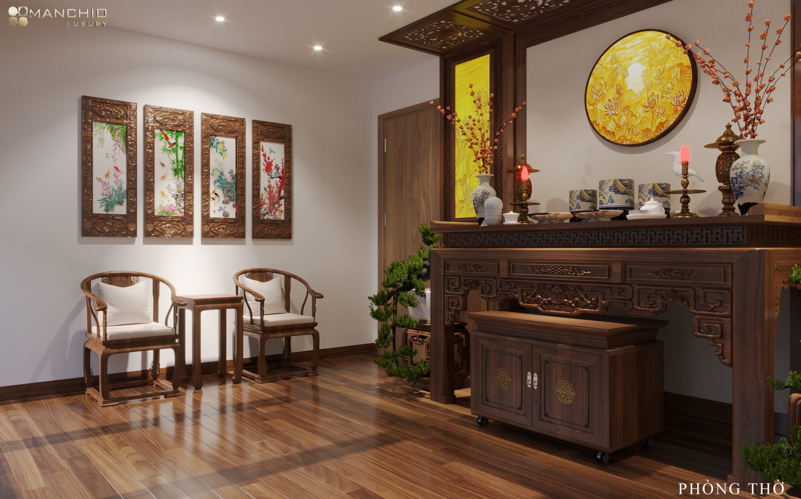 Biệt Thự Hiện Đại Gỗ Óc Chó Tại Xuân Phương 26