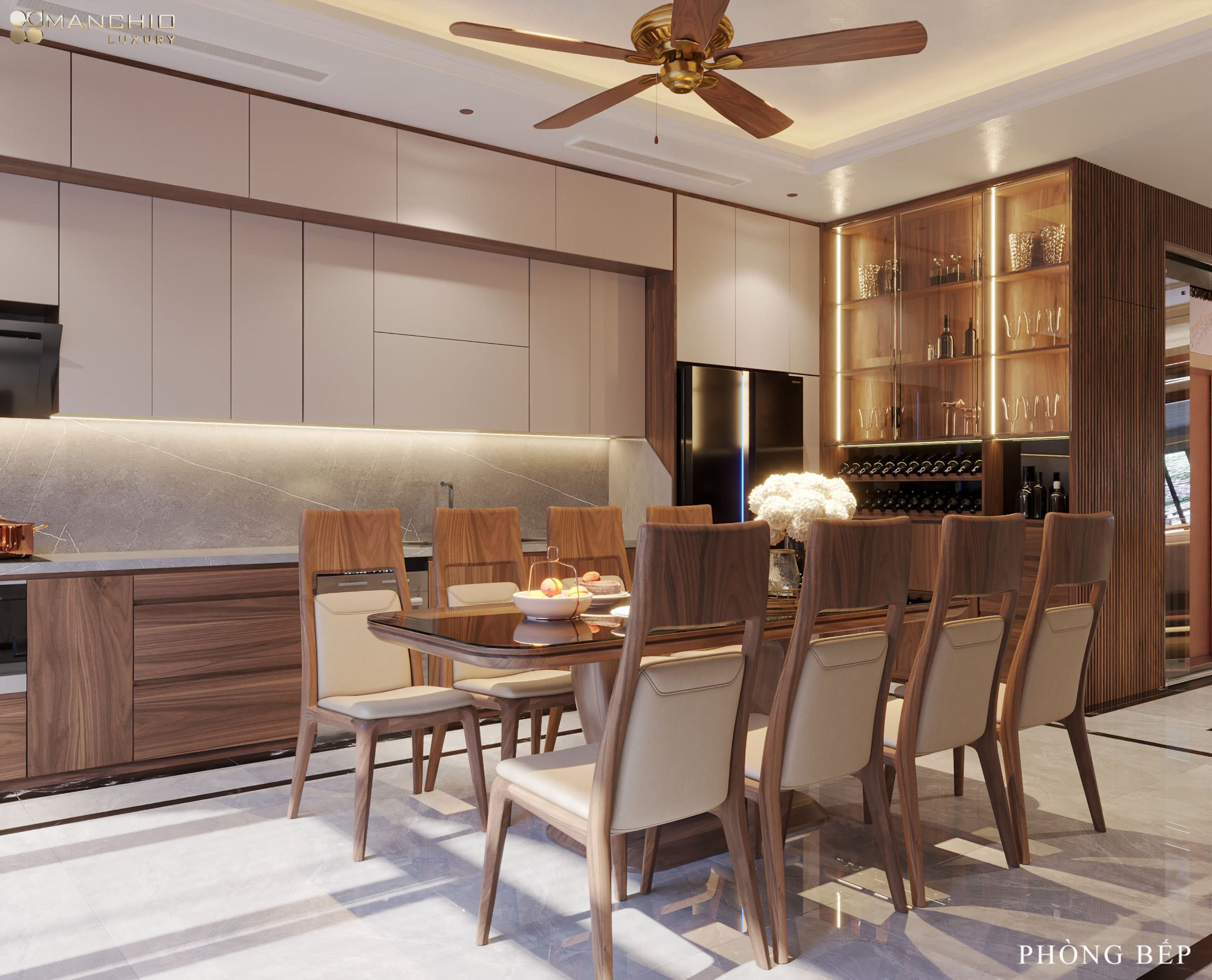Biệt Thự Hiện Đại Gỗ Óc Chó Tại Xuân Phương 8