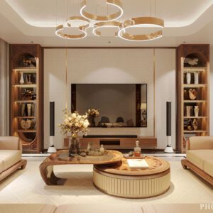 BIỆT THỰ HIỆN ĐẠI GỖ ÓC CHÓ TẠI XUÂN PHƯƠNG