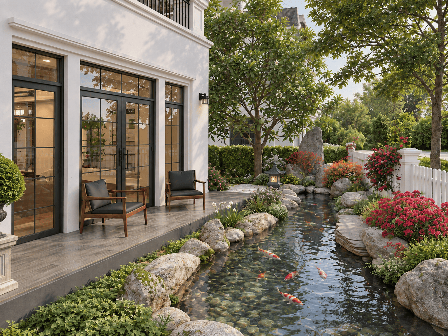biệt thự xanh villas thạch thất 5