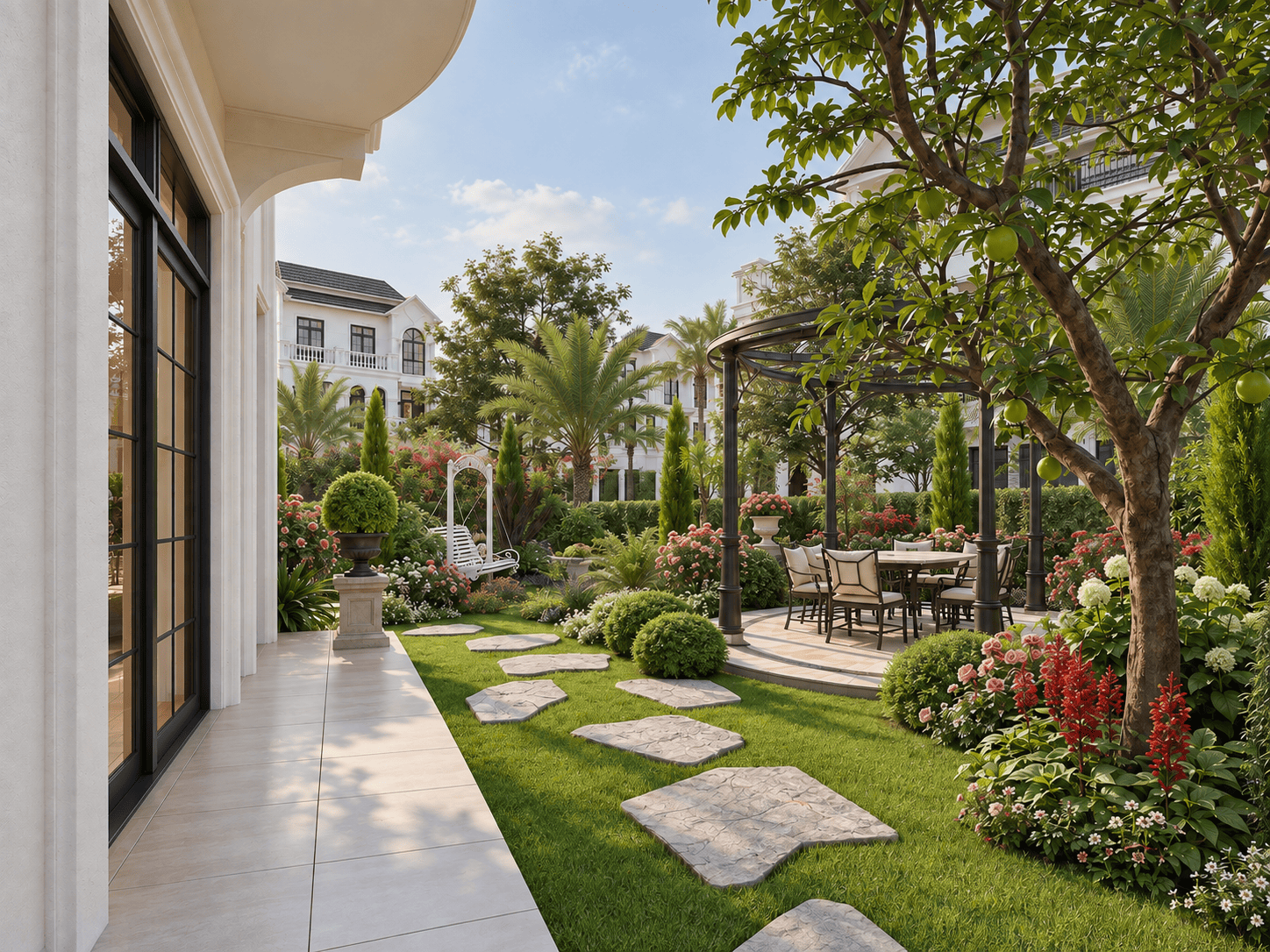 biệt thự xanh villas thạch thất 6