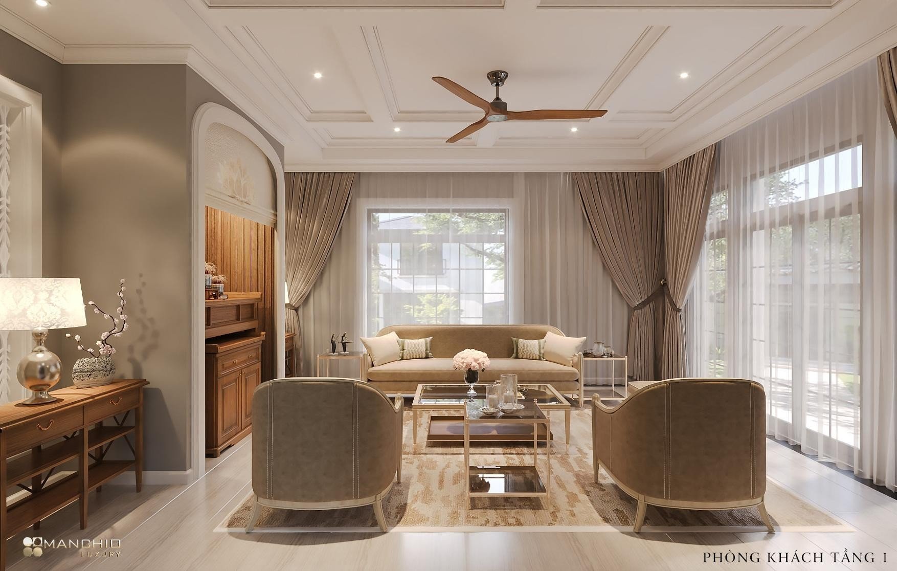 biệt thự xanh villas thạch thất 8